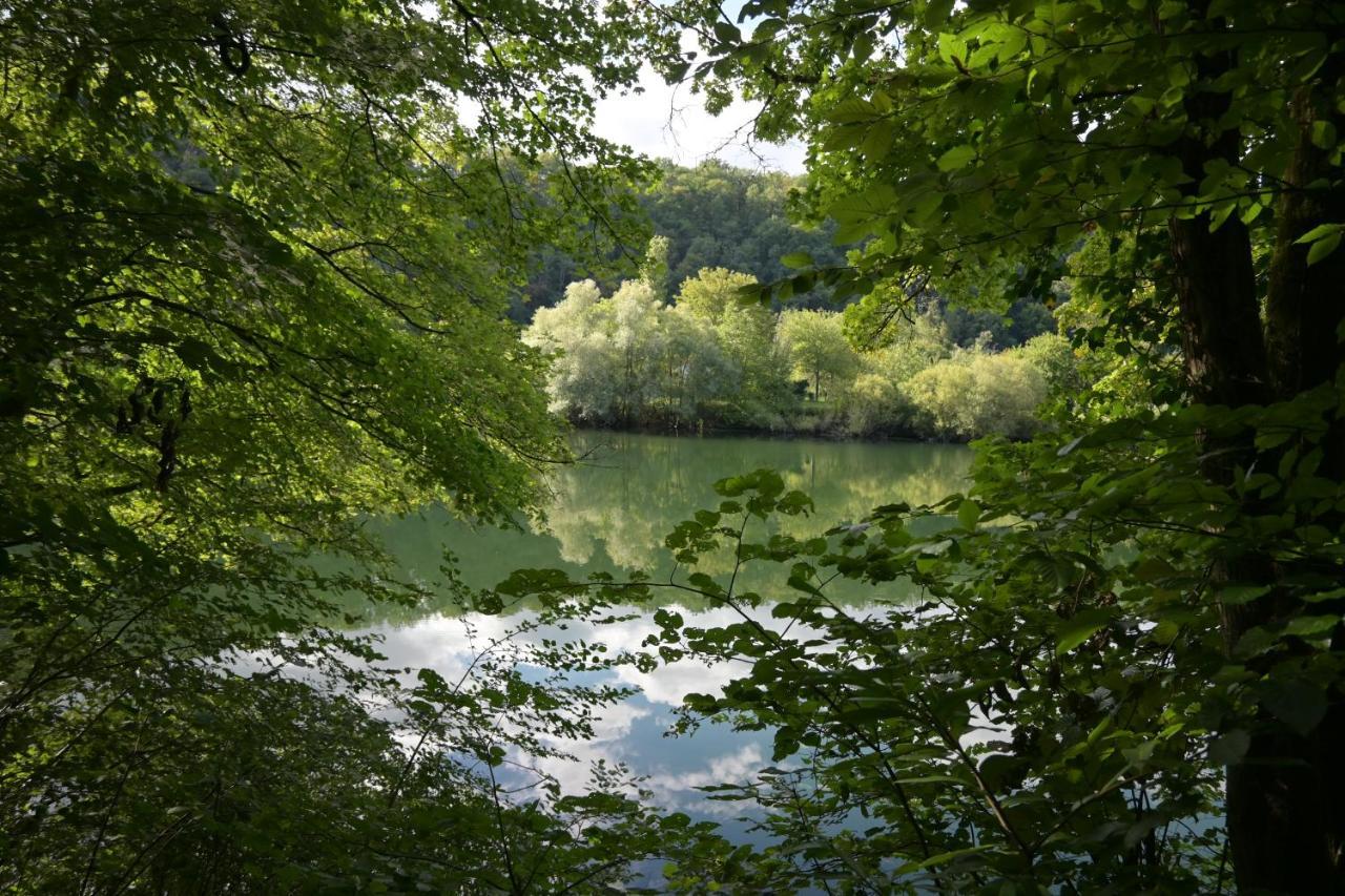 La Villa Du Papetier Boussieres Bagian luar foto